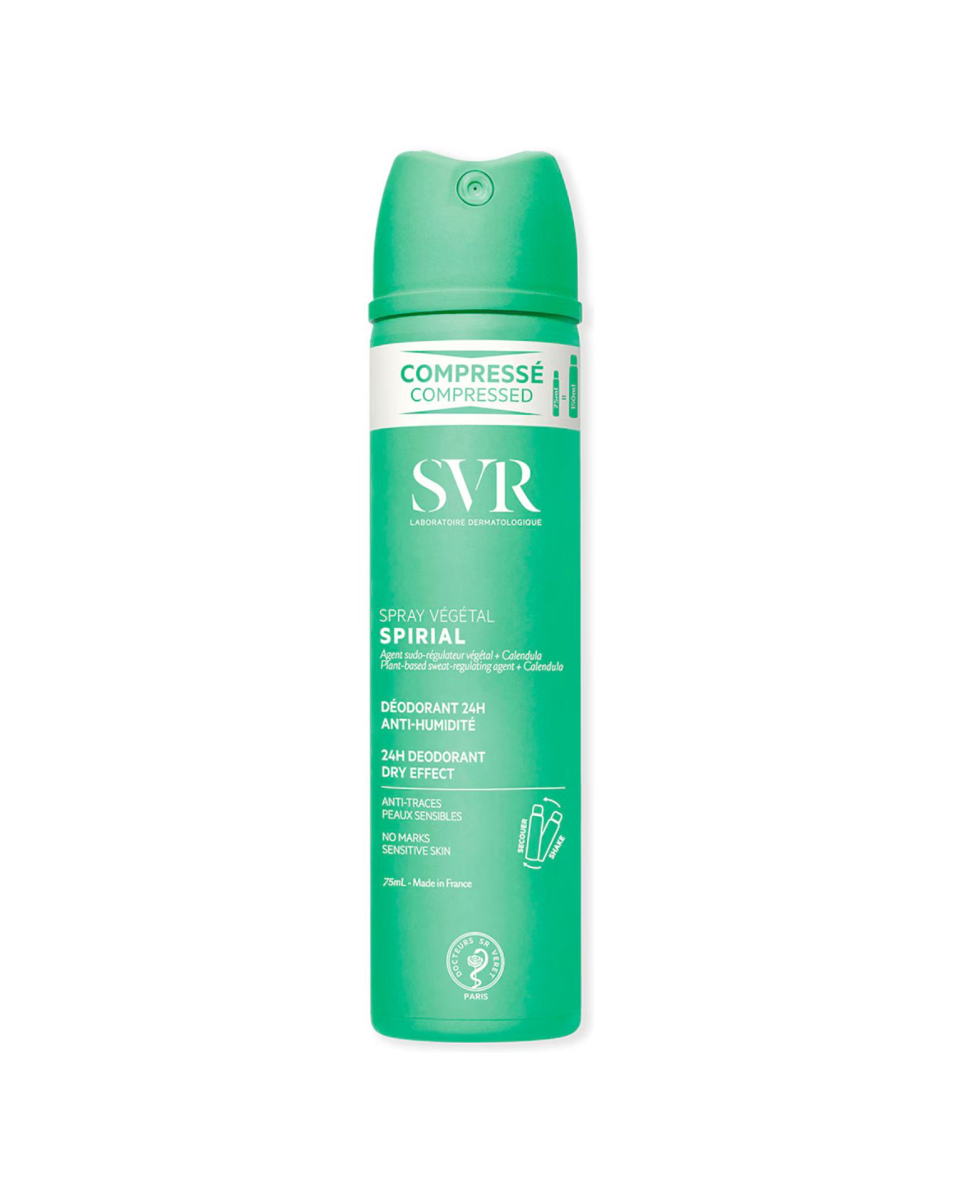 SVR SPIRIAL Végétal Spray 75 ml Desodorante Antitranspirante