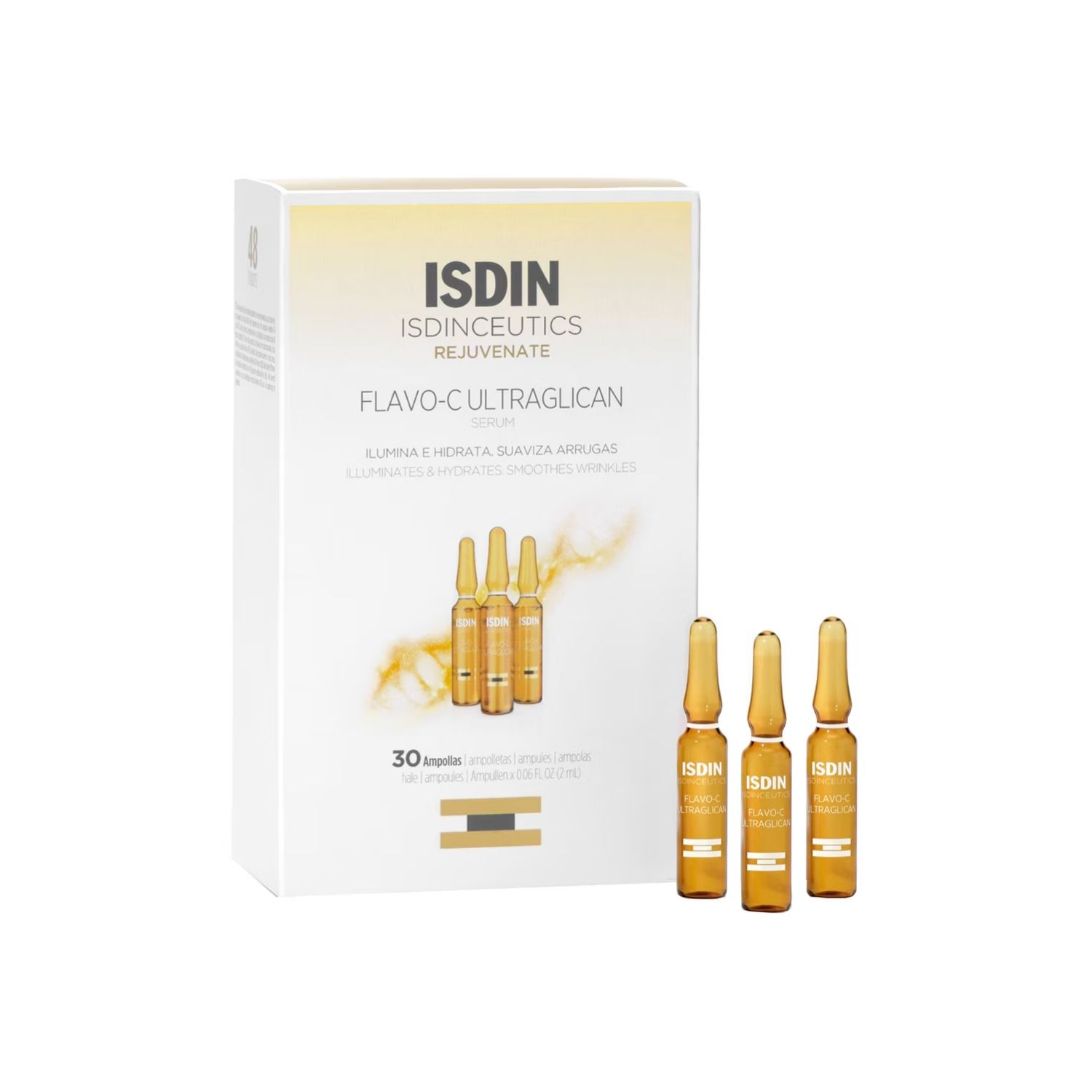 Isdinceutics Flavo-C Ultraglican Ampollas – 30 uds x 2 ml
