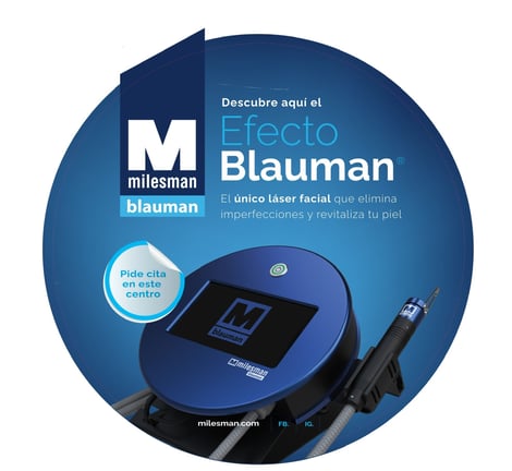 Láser Azul Efecto Blauman